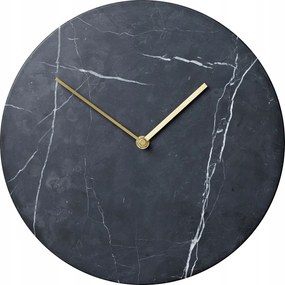 Menu Marble Márvány Falióra Carrara márvány Fekete