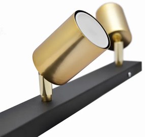 LED Spotlámpa TUNE 3xGU10/4,8W/230V arany/fekete