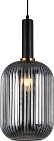 Italux glamour modern függeszték antiola fekete füstös itxpnd-5588-1l-bksg