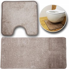 Shaggy Puha Fürdőszobaszőnyeg Szett Csúszásgátló 50x80cm