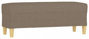 vidaXL tópszínű szövet pad 100 x 35 x 41 cm