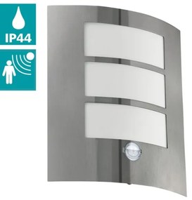 EGLO 88142 - Szenzoros kültéri fali lámpa CITY 1xE27/15W/230V IP44