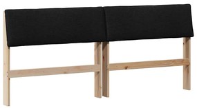 Kárpitozott fejtámla Fekete 180 cm Tömör fenyőfa