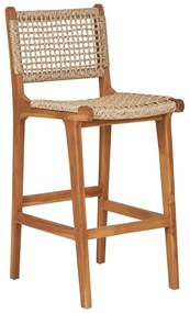 Natúr színű teakfa bárszék (ülésmagasság 60 cm) Derby – House Nordic