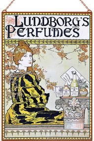 Lundborg&#039;s Perfumes üvegkép, falikép