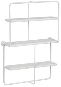 Fehér többszintes fém fali polc 51 cm – Ixia