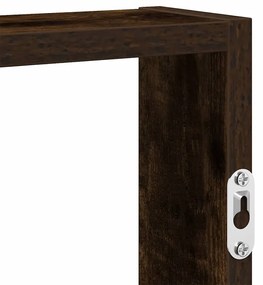 füstös tölgy színű szerelt fa fali polc 43 x 9 x 60 cm