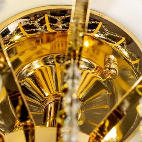 Brilagi - Felületre szerelhető csillár CRYSTAL 6xE14/60W/230V arany