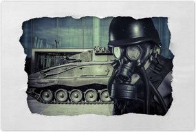 Poszterek 90x60 Gázmaszkos ember