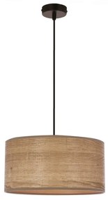 Világosbarna függőlámpa rattan búrával ø 30 cm Legno – Candellux Lighting