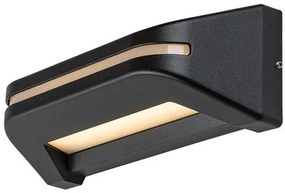 RÁBALUX 77174 KOBARID Modern Kültéri Fali Lámpa Fekete IP44