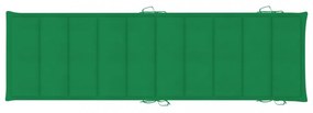 zöld oxford szövet napozóágy párna 186 x 58 x 3 cm