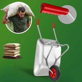 Gardebruk® Horganyzott kerti talicska - 80 liter