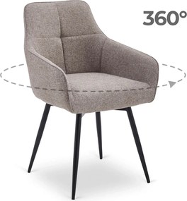 LARISA forgószék cappuccino