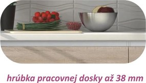 Alsószekrény három fiókkal, tölgy sonoma, LINE D60S3