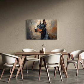 Kép - Dobrman portréja (90x60 cm)