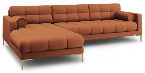 Téglavörös sarokkanapé (bal oldali) Bali – Cosmopolitan Design