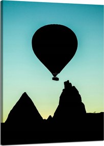 Vászonkép Természet Léggömb a hegyekben 50x70