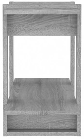 szürke sonoma színű könyvszekrény/térelválasztó 80 x 30 x 51 cm
