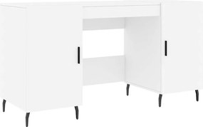 vidaXL fehér szerelt fa íróasztal 140 x 50 x 75 cm