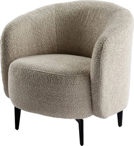 Fotel, bézs/fekete, PRESO