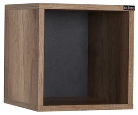 Fali polc 33x33 cm barna