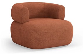 Téglavörös buklé fotel Jenny – Micadoni Home