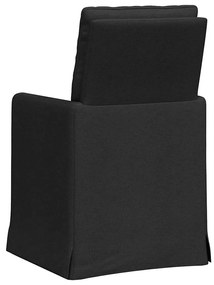 Étkező Székek 2 pcs Fekete 57 x 67 x 98 cm szövet