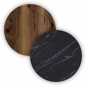 Elite Walnut and Black Marble szekrény