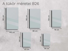 Base tükör fazettával B26 56×100