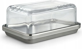 Alessi ES03 Acél vajtartó üveg fedéllel