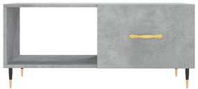 Betonszürke szerelt fa dohányzóasztal 90 x 50 x 40 cm