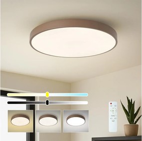 Brilagi - LED dimmelhető mennyezeti lámpa POOL LED/60W/230V 3000-6000K 60 cm barna+távirányító
