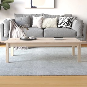 Tömör fenyőfa dohányzóasztal 110 x 50 x 30 cm