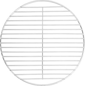vidaXL kerek 304 rozsdamentes acél BBQ grillrács Ø34,5 cm
