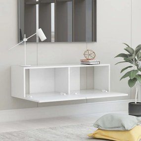 fehér szerelt fa TV-szekrény 100 x 30 x 30 cm