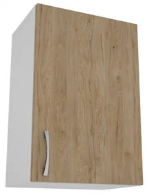 Benita 1 ajtós Felső konyhaszekrény Természetes fa-Fehér 40x30x60 cm