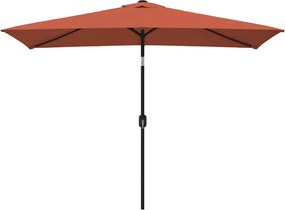 vidaXL terrakotta kültéri napernyő fémrúddal 300 x 200 cm