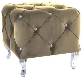 Hestia négyzet alakú szék, bézs / ezüst