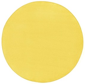 Sárga kerek szőnyeg ø 133 cm Fancy – Hanse Home