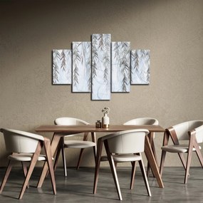 Kép - Fűzfa gallyak kék alapon (150x105 cm)