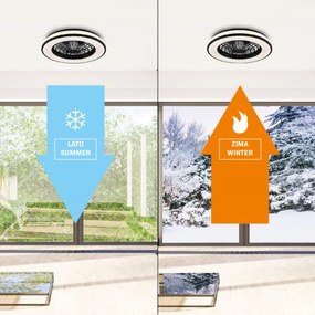 Polux KENYA 325808 Ventilátor 1x48W/LED 3000K-6000K 5300lm IP20