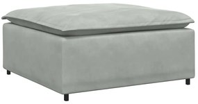világosszürke moduláris kanapé lábzsámoly modul 100x100x48 cm