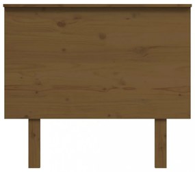 mézbarna tömör fenyőfa ágyfejtámla 94x6x82,5 cm