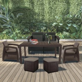 Corfu Fiesta duo cube kerti bútor garnitúra