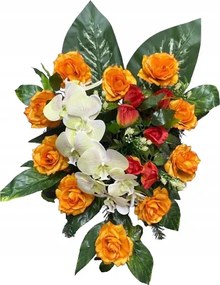 Narancssárga Szív Alakú Nád, Sírdísz Szív Alakú Emlékműhöz