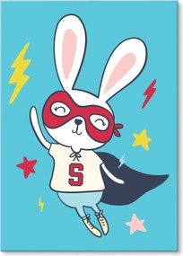 Fém poszter Szuper nyuszi Ajándék 42 x 59 cm