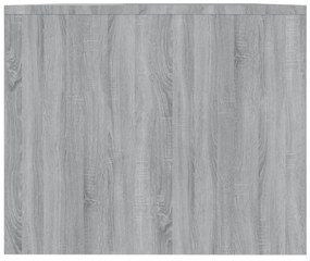 szürke sonoma szerelt fa dohányzóasztal 90x50x41,5 cm