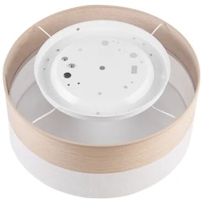 Mennyezeti lámpa SIRJA WOOD 1xE27/15W/230V átm. 35 cm fehér/tölgy