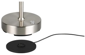 Ezüstszínű LED asztali lámpa (magasság 45 cm) Moreno – Trio